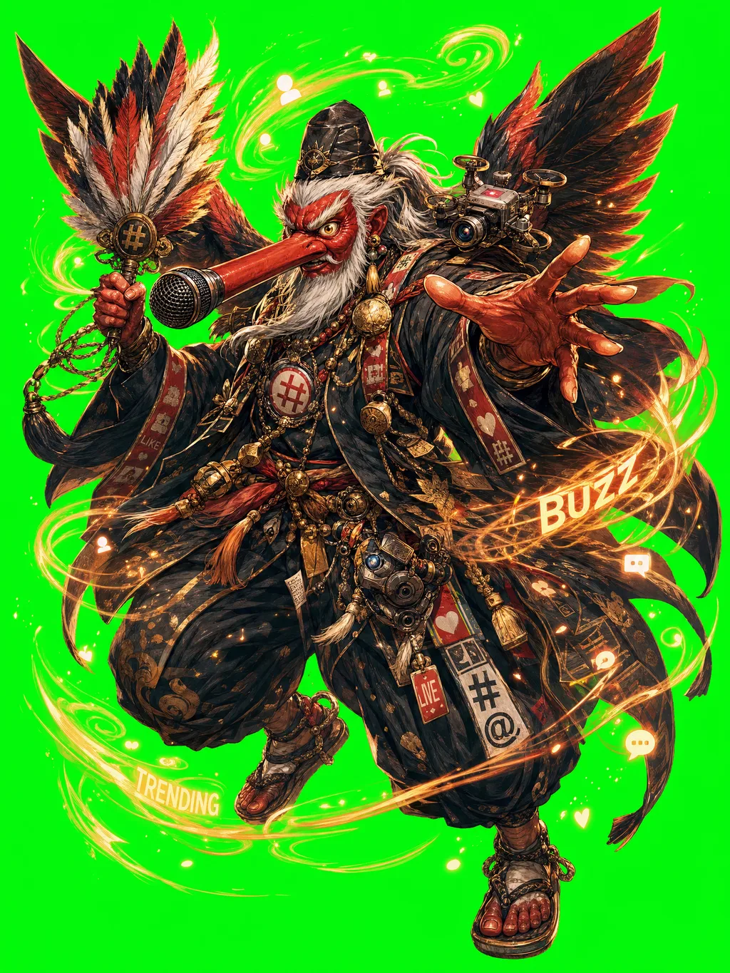 char 13 media buzz tengu