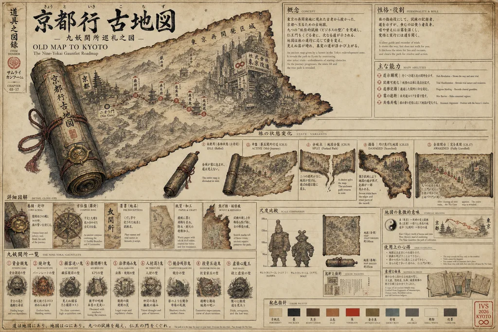 Old Map to Kyoto