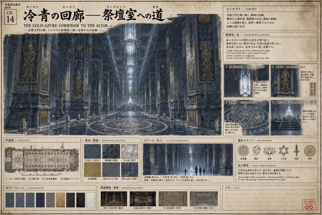 The Cold-Azure Corridor to the Altar