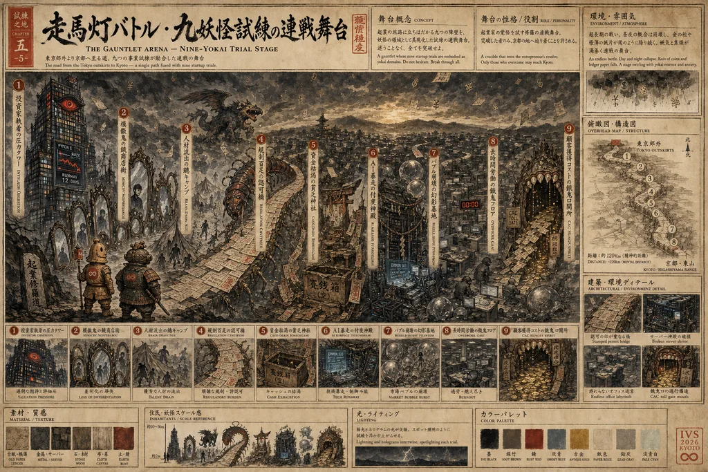 The Gauntlet Arena — Nine-Yokai Trial Stage